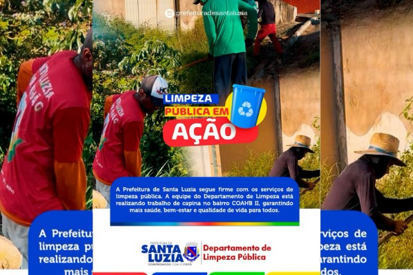Limpeza Pública em ação