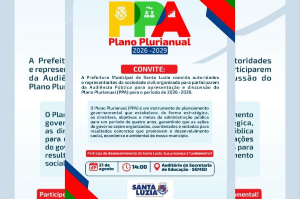 Audiência Pública – PPA 2026-2029